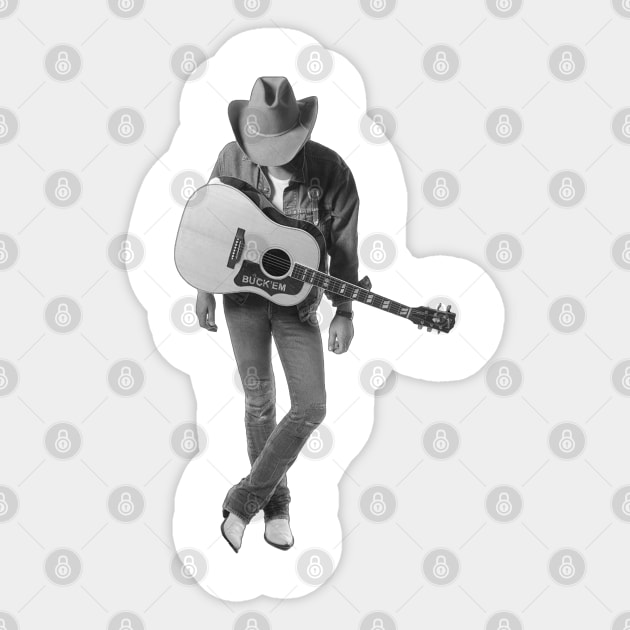 Dwight Yoakam // Retro Design Sticker by Finainung